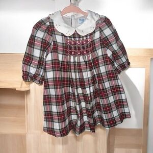Luli & Me plaid dress. Size 12m.